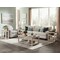 Alaterre Furniture Savannah Chairside End Table with Pull-out Shelf, Ivory with Natural Wood Top ASVA13IVW - alternate 3